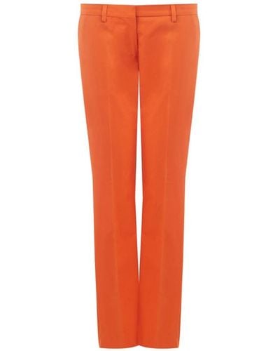 Lardini Pantaloni chino in cotone arancione