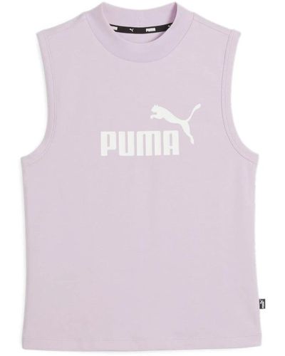 PUMA Slim logo tanktop - Lila