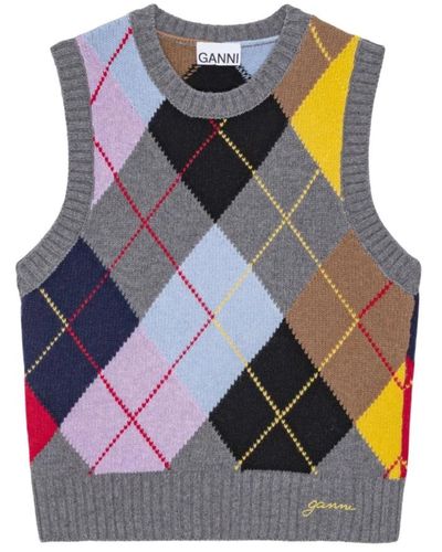 Ganni Round-Neck Knitwear - Multicolour