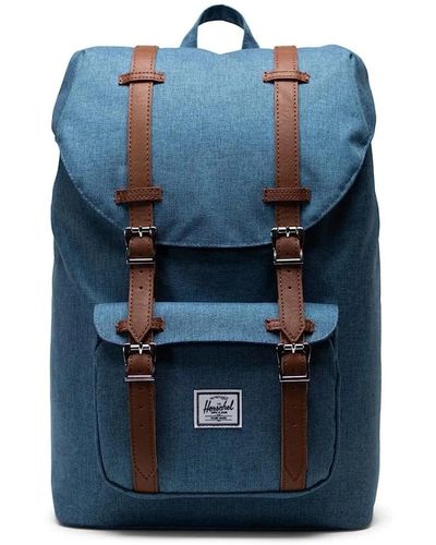 Herschel Supply Co. Rucksack little america mid backpack 17 l mit laptopfach, seitenfach und fronttasche - Blau