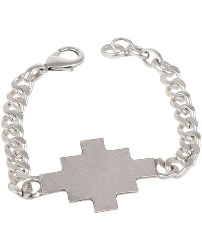 Marcelo Burlon Silbernes kreuz armband - Mettallic