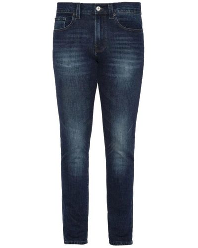 Schott Nyc Jeans > slim-fit jeans - Bleu