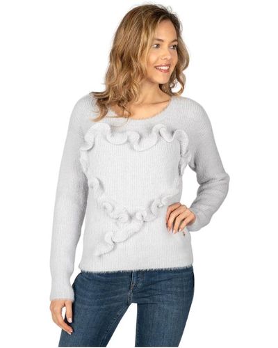 Trussardi Knitwear > round-neck knitwear - Blanc