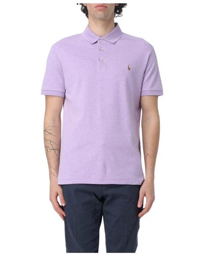 Polo Ralph Lauren Custom Slim Fit Soft Cotton Polo Shirt - Purple