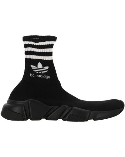 Balenciaga X Adidas "speed" Sneakers - Black