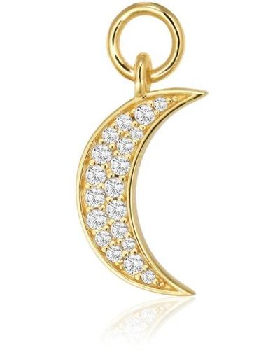 Sif Jakobs Jewellery Luna hoop charm ohrringe - Mettallic
