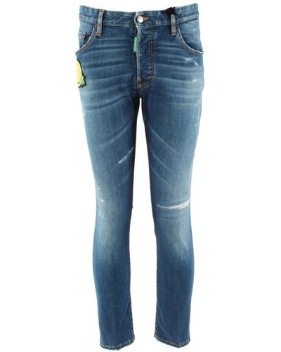 DSquared² Skater Jean - Stylische und Bequeme Skinny Jeans - Blau