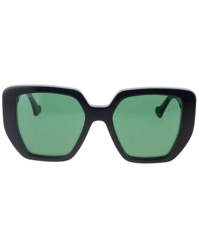 Gucci Occhiali da sole oversize gg0956s-001 black - Verde