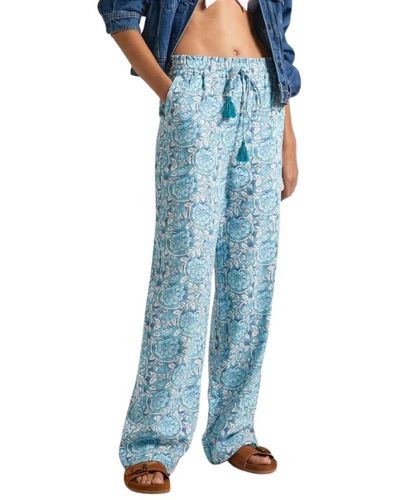 Pepe Jeans Trousers > wide trousers - Bleu