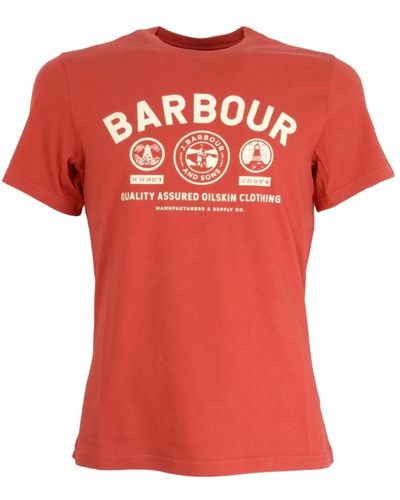Barbour Iron Ore Keelson Tee - Stilvolles T-Shirt für modebewusste Frauen - Rot