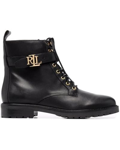 Polo Ralph Lauren Shoes > boots > lace-up boots - Noir