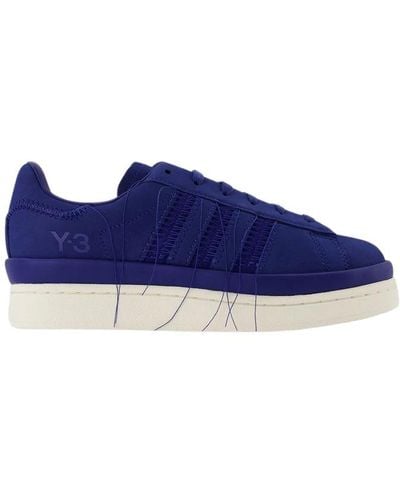 Y-3 Multicolor Leder Sneakers - Hicho - Blau