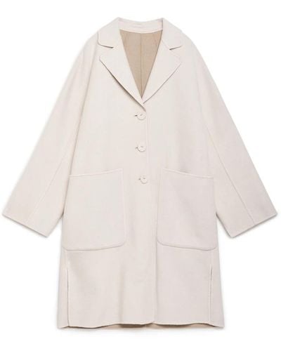 Maliparmi Elegante cappotto da donna - Bianco