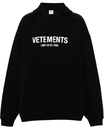 Vetements Hoodies - Black