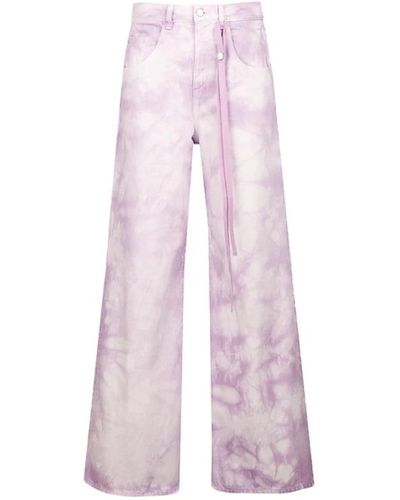 ICON DENIM Wide Trousers - Pink