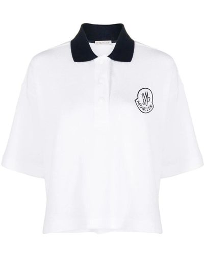 Moncler Polo Shirts - White