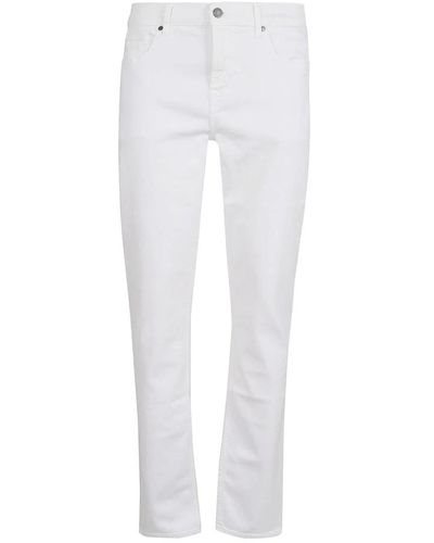 7 For All Mankind Jeans slimmy luxe performance bianchi - Bianco