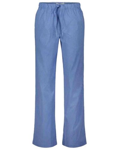 Sofie Schnoor Pantalones a rayas azules con cintura elástica
