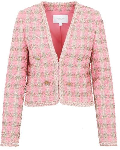 Giambattista Valli Tweed Jackets - Pink