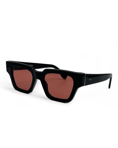 Retrosuperfuture Vintage style sonnenbrille schwarz glänzend