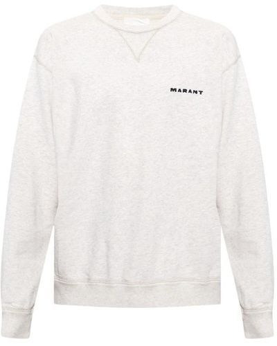 Isabel Marant 'Mikis' Sweatshirt mit Logo - Weiß