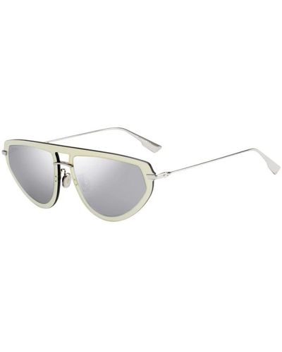 Dior Luxuriöse sonnenbrille mit goldener fassung für frauen - Weiß