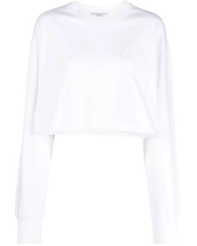 Stella McCartney S-wave cropped sweatshirt - Weiß