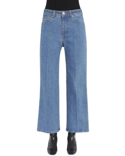 Lanvin Weite Bein Jeans - Hohe Taille - Blau