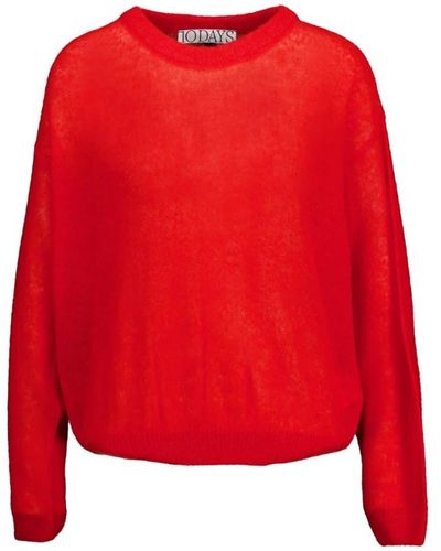 10Days Knitwear > round-neck knitwear - Rouge