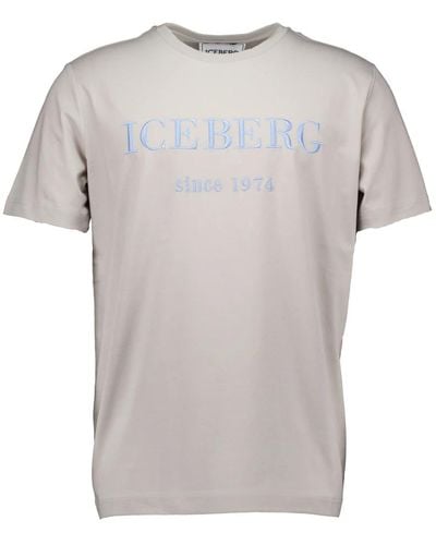 Iceberg Hellgraue t-shirts
