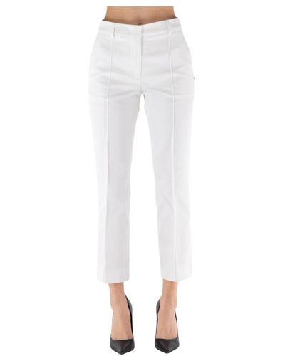 Sportmax Cropped trousers - Blanco