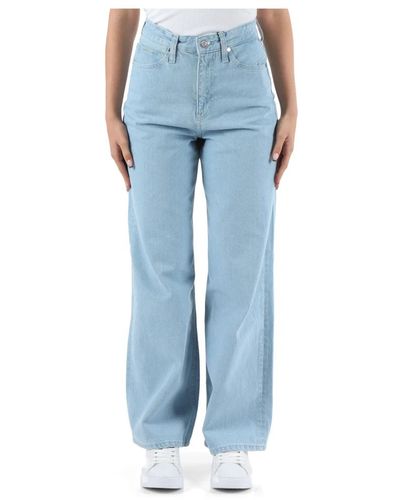 Calvin Klein High rise wide leg jeans - Blau