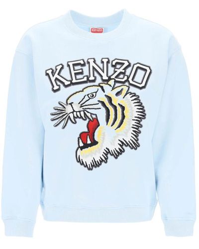 KENZO Gestreiftes jersey t-shirt - Blau