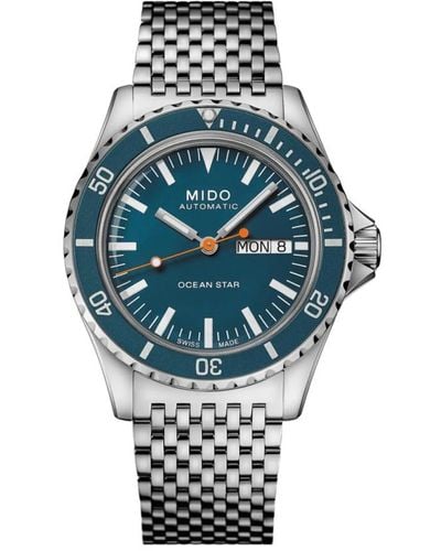 MIDO Ocean star tribute watch - Blu
