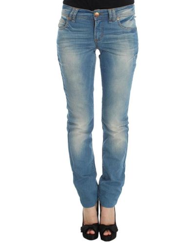 John Galliano Jeans > slim-fit jeans - Bleu