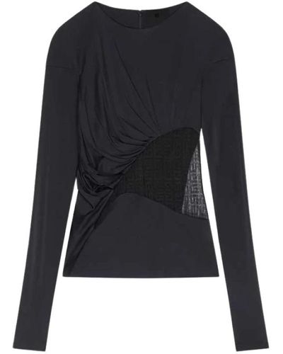 Givenchy Long Sleeve Tops - Black