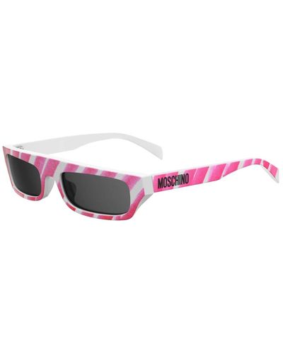 Moschino Rote muster sonnenbrille mos047/s wgx,fuchsia muster sonnenbrille mos047/s,pattern nero sonnenbrille mos047/s 7rm - Pink