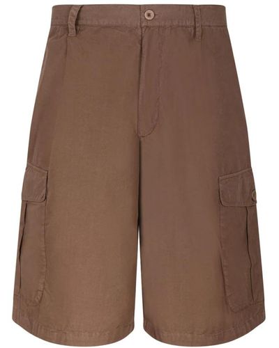 Emporio Armani Casual Shorts - Brown