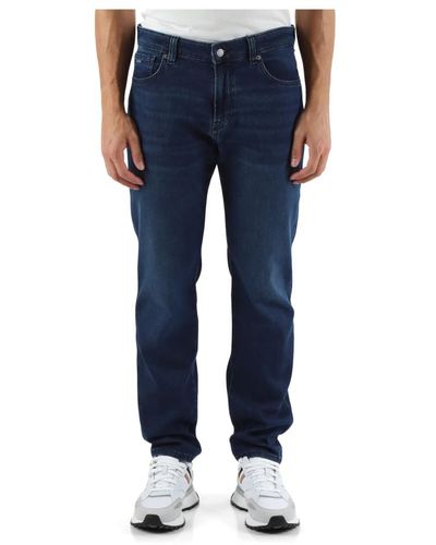 BOSS Regular fit jeans fünf taschen - Blau