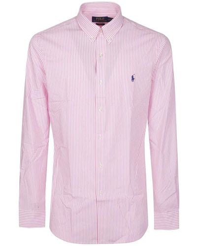 Ralph Lauren Sportliches langarmshirt - Pink