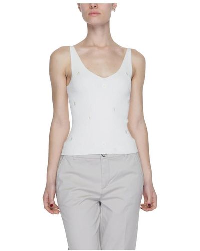 Jacqueline De Yong Tops > sleeveless tops - Blanc