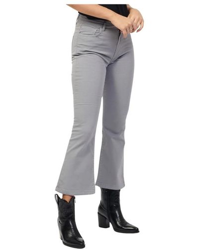 Jijil Cropped Trousers - Grey