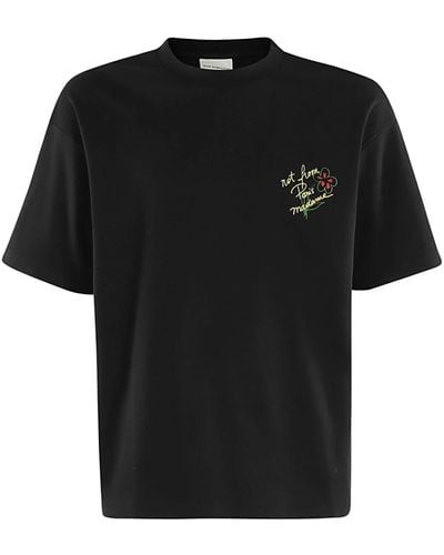 Drole de Monsieur Slogan skizze t-shirt - Schwarz