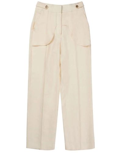 Munthe Trousers > straight trousers - Neutre