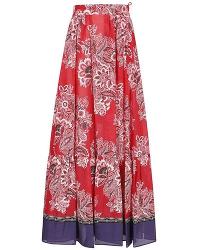 Etro Maxi Skirts - Red
