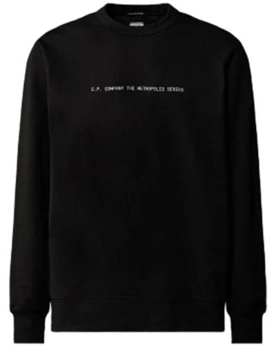 C.P. Company Metropolis series stretch fleece graphic sweatshirt - Schwarz