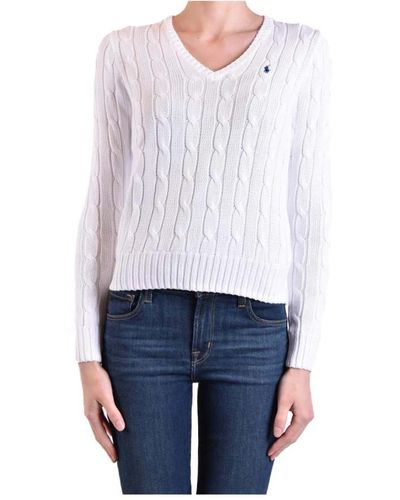 Ralph Lauren Knitwear > v-neck knitwear - Blanc