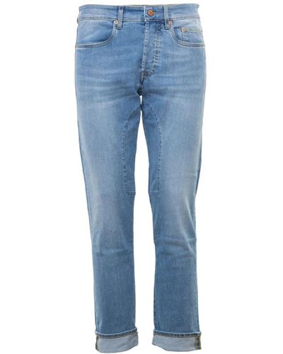 Siviglia Helle jeans mit patch-stitching - Blau