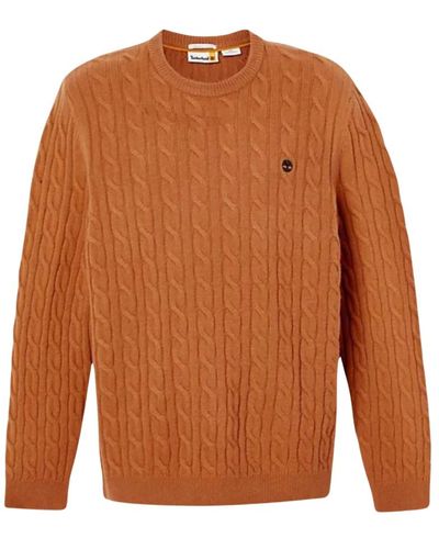 Timberland Knitwear > round-neck knitwear - Marron