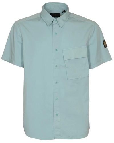 Belstaff Short Sleeve Shirts - Blue